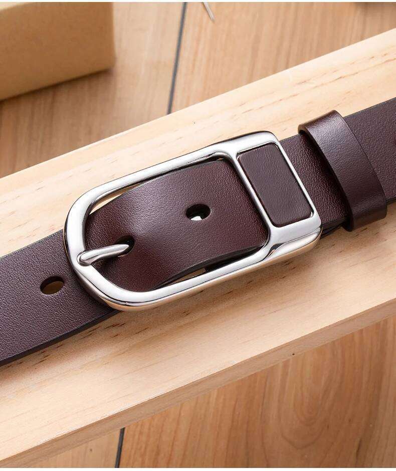 Men's luxury Designer Trouser pants Wide cowhide Stomach harness Natural leather lined up brand Corset Brown belt S260228