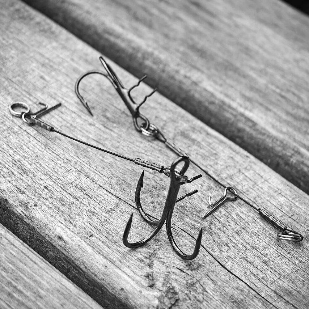 Spinpoler Belly Assist T-Hook Stinger Rig With Wire Line Jig And Shad Fishing Bass Pike Perch Zander Accessories Tackle 3pc/Pack Z260228