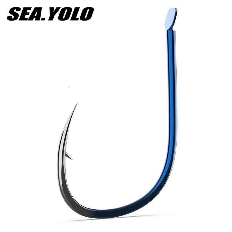 Sea Yolo 50Pcs/Box 1#-13# High Carbon Steel With Sharp Barbed Hooks Fishing Goods Japan Fishhook Single Jig Hook Z260228