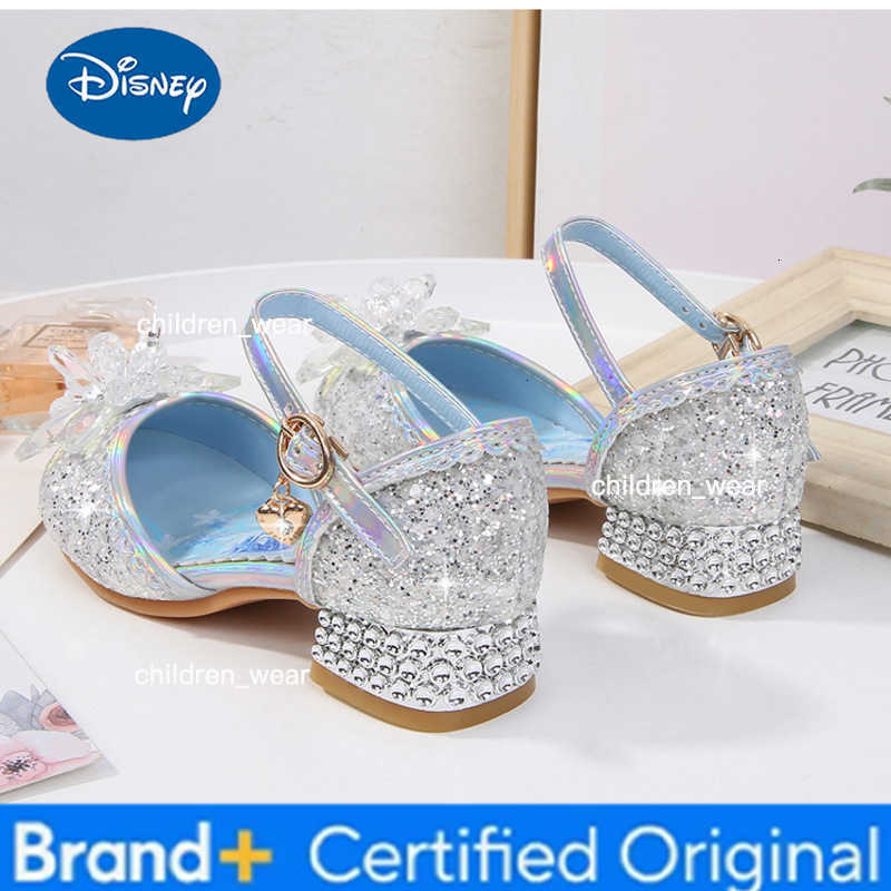 Disney childrens high heel princess party shoes summer new girls sandals baby childrens shoes little girl crystal shoes H260303