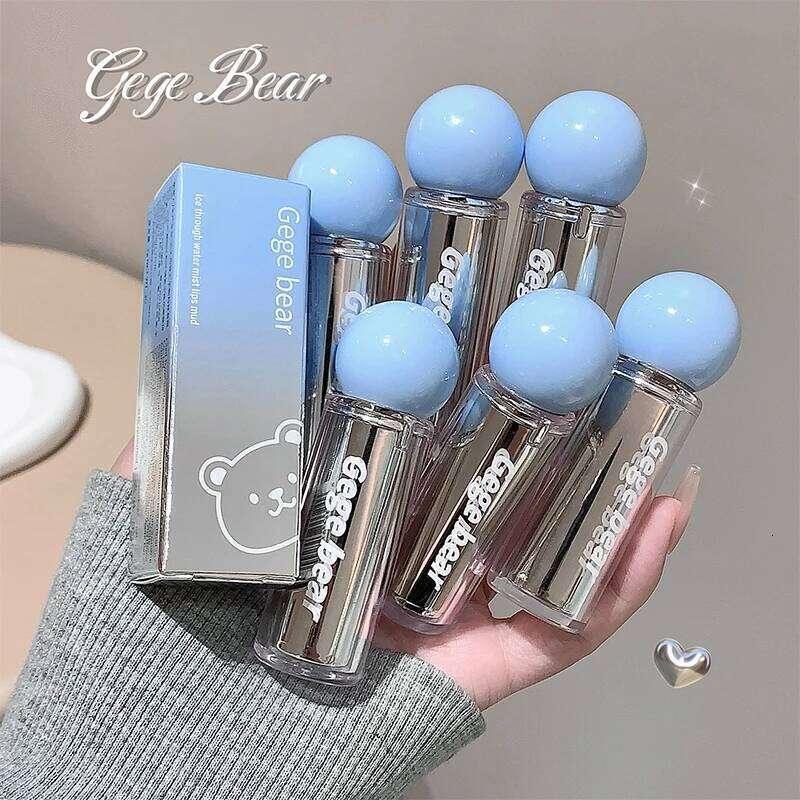 Gege Bear Clay, Long-Lasting, Non-Stick Cup, Highly Pigmented Velvet Matte Lip Color for Fall & Winter H260302