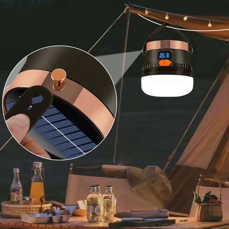 High Solar LED Lantern Rechargeable IP65 Emergency Power Bank Led Outdoor Equipment for Camping Fishing S260302