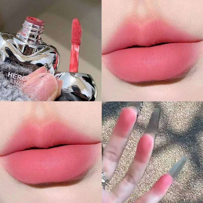 Peach Heart Silky Lipstick Velvet Matte Blush Gloss Face Liquid Pink Lip Tint Cream Pigment Long Lasting Lips Makeup H260302