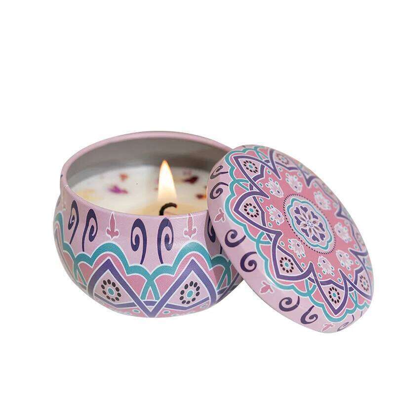 Dried Wedding Souvenir Eternal Flower Fragrance Long-lasting Plant Essential Oil Scented Candle W260303