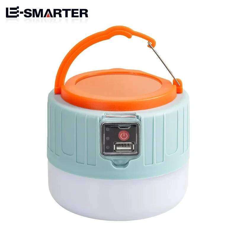 Outdoor Solar LED USB Rechargeable Tent Portable Lanterns Emergency Lights For Fishing Barbecue Camping Lighting S260302
