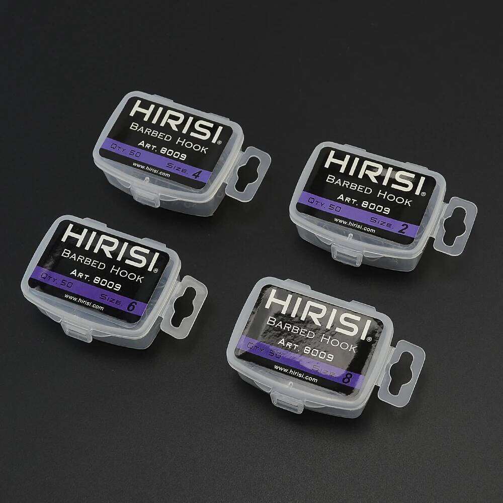 Hirisi 100pcs High Carbon Stainless Steel Micro Barbed Fish Hooks 8009 - Durable Coated Carp Fishing Hook Set Z260228