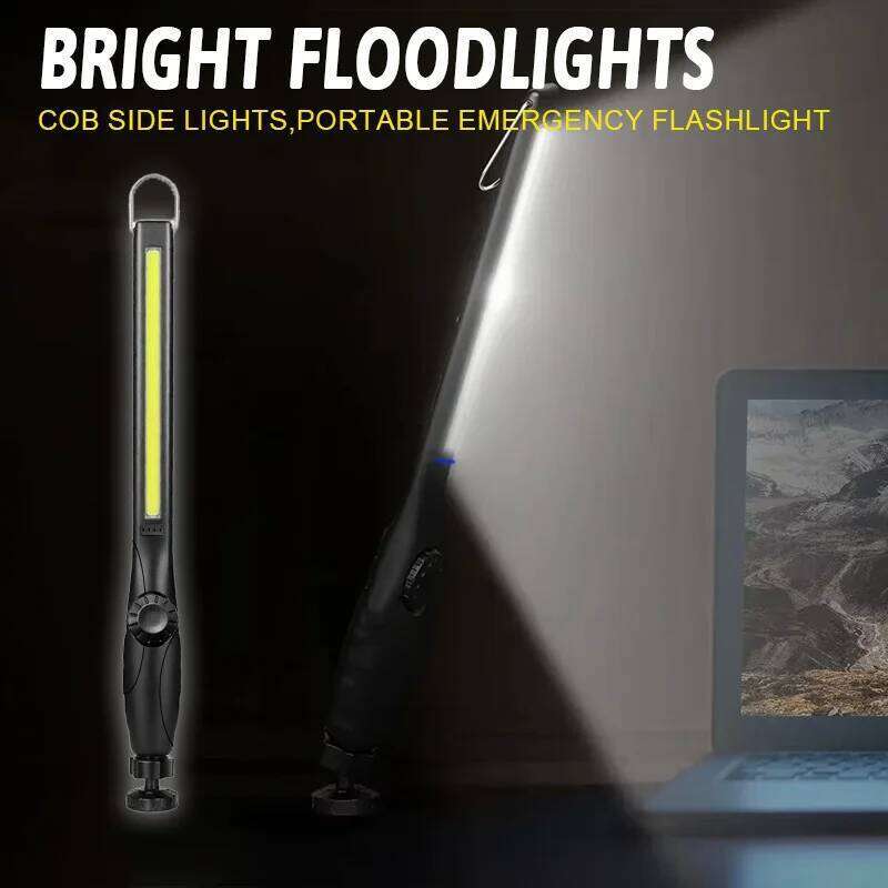 COB Work Lights With Magnetic Rechargeable LED Flashlight Portable Stepless Dimming Emergency Car Repair Lamps S260302
