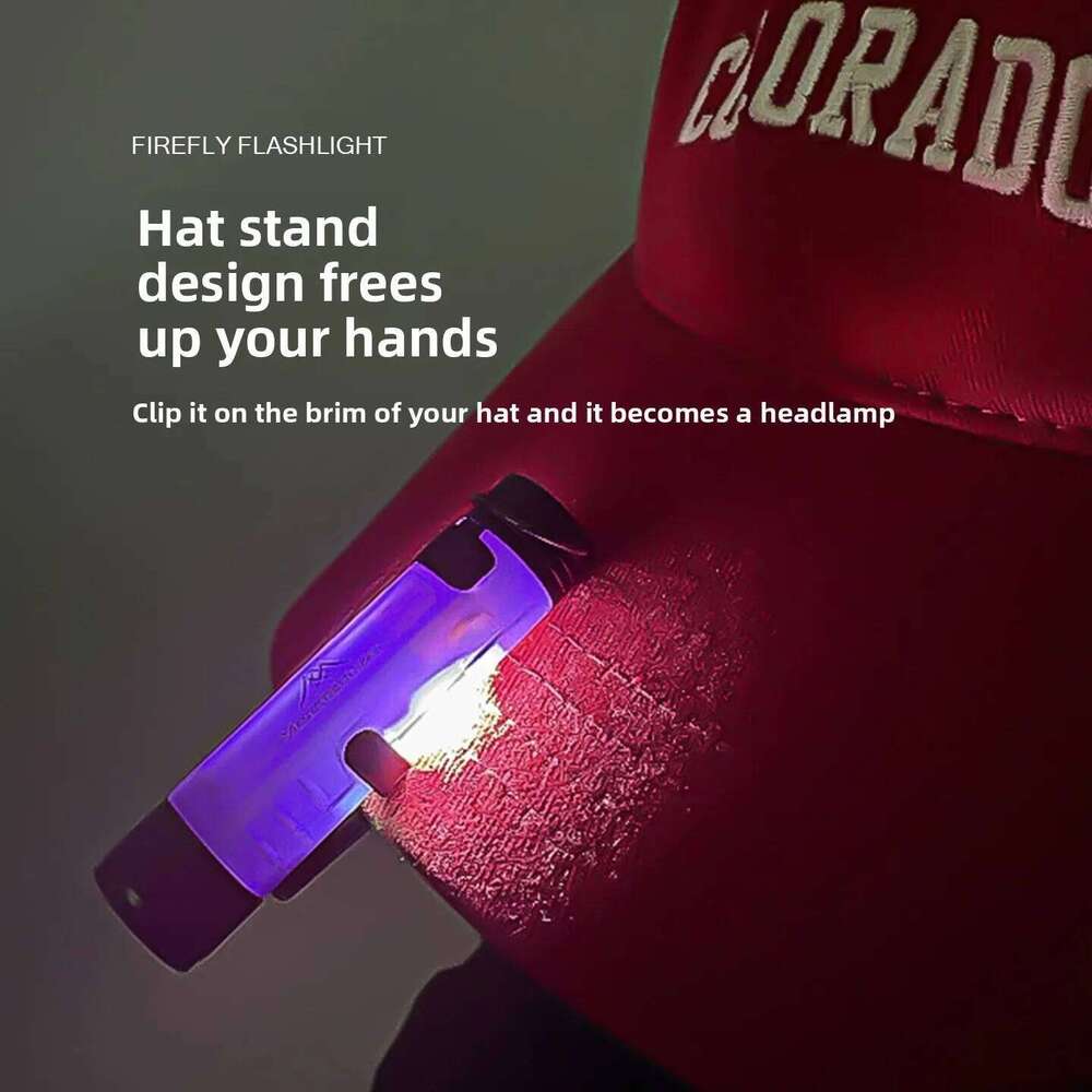 MOUNTAINHIKER Pocket Mini Flashlight Outdoor LED Key Clip Cap5050 Long Endurance USB Rechargeable Emergency Hiking Camping Trail S260302