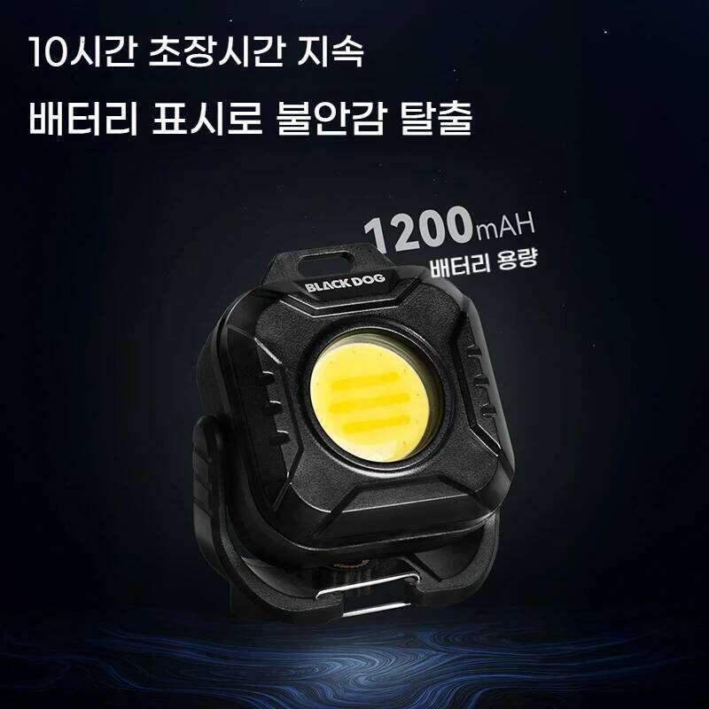 BLACK DOG 1-piece ultra-bright mini flashlight handheld lamp, flashlight/camping light/strobe light three-in-one, USB rechargeab S260302