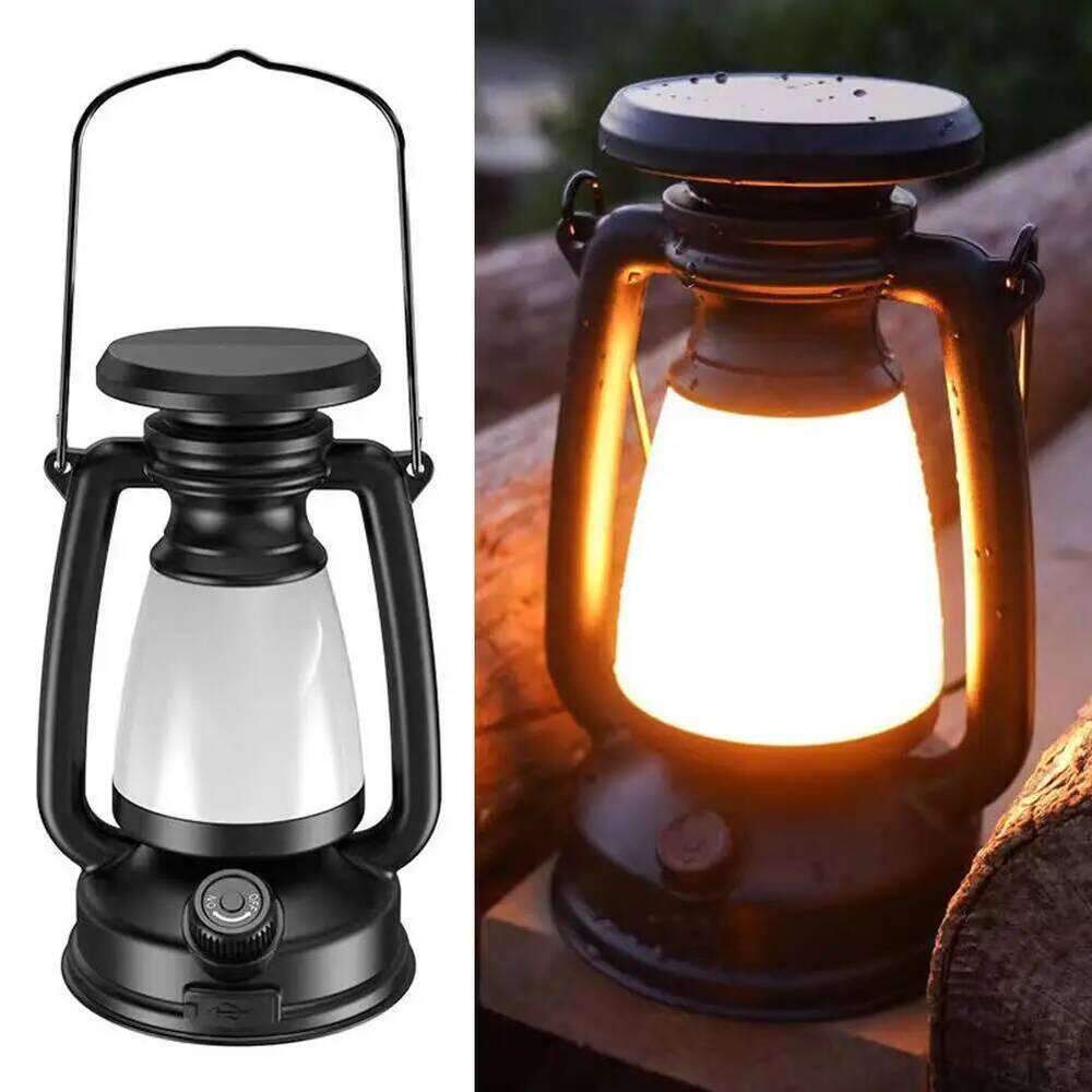 USB Rechargeable Camping Retro Horse Led Desk Lamp Decoration Atmosphere Light Outdoor With Solar Charging S260302