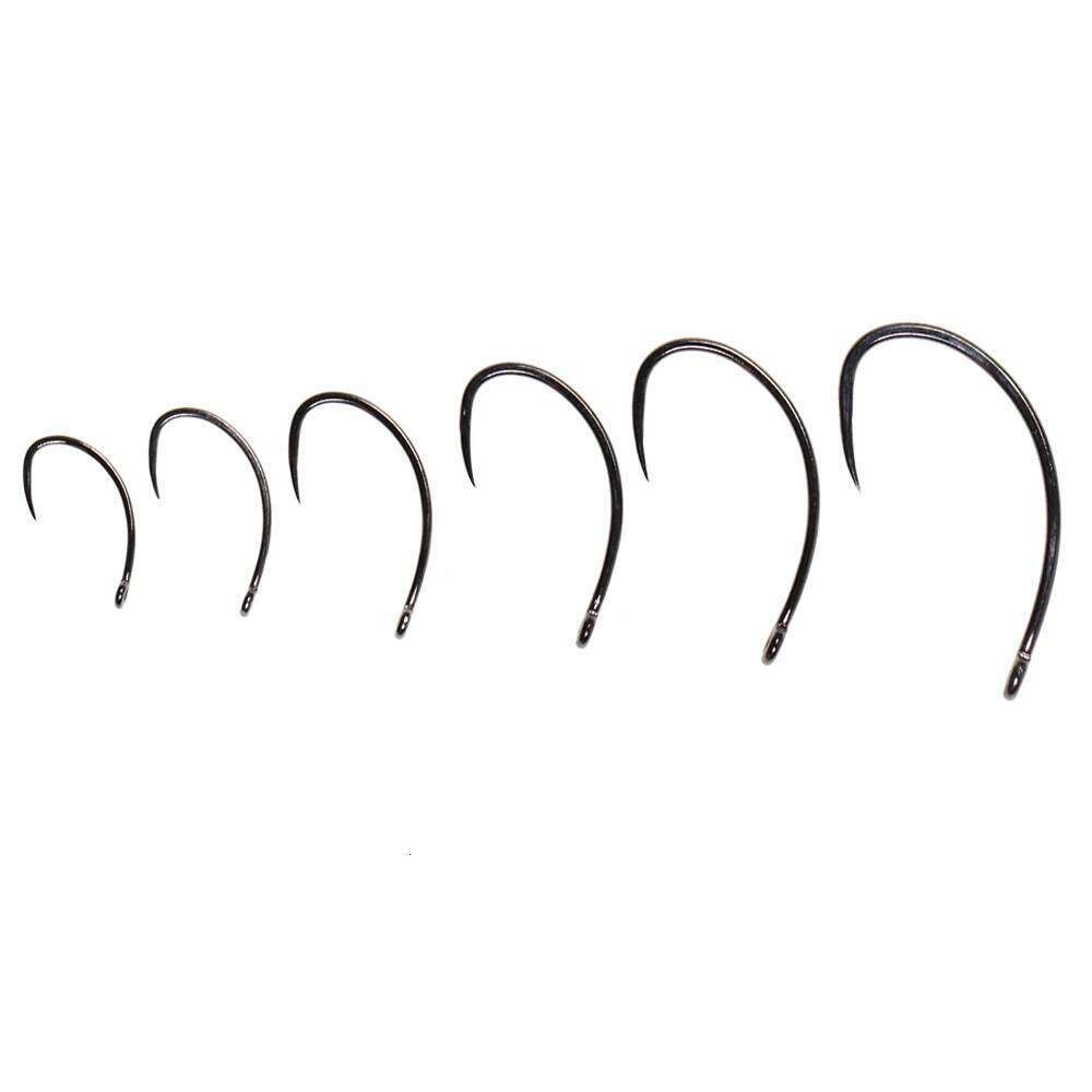 Vampfly 20pcs Barbless Tying Curved Nymph Stonefly Klink Hook Fly Trout Hooks Fishing Tackle Z260228