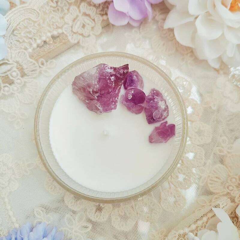 Handmade Crystal Stone Scented Candles Gift Set Soybean Wax Energy Candle Glass Fragrance Home Decor And Scents W260303