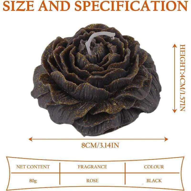 Temperature Peony Scented Candles Couples, Atmasphere Soy Wax Candle with Low Heat Drip Valentine's Day for Adults, 80g W260303