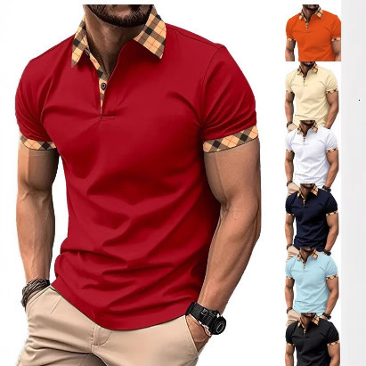 2026 Luxury Brand Designer Clothing New Independent Station Ebay European And American Men's Fashion Turn-Down Collar Slim Fit Men's T-Shirt