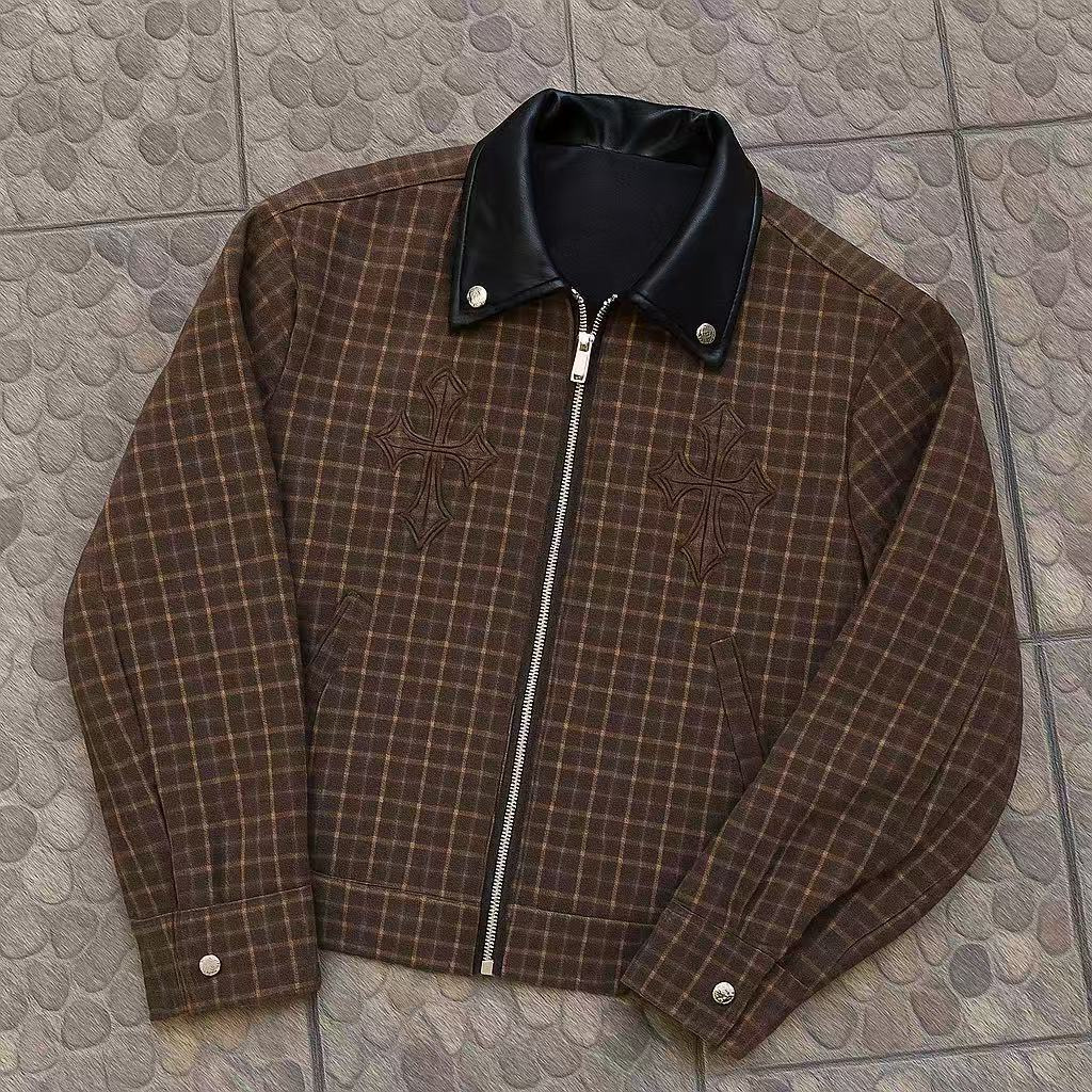 2026 Luxury Brand Designer Clothing European And American Winter Heavy-Duty Loose-Fitting Three-Dimensional Embroidered Vintage-Style Unisex Striped D