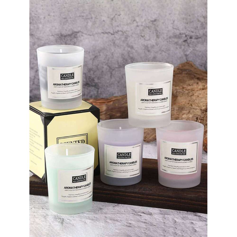Frosted glass cup aromatherapy home creative fragrance gift smokeless candle ornament W260303