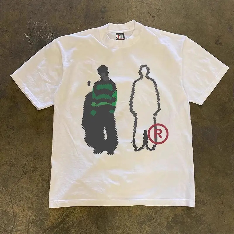 Fashion Y2K Hiphop Print 100 Cotton Men Women Tshirt Summer Autumn Daily Outdoor Sports Party Casual Loose Street Short Sleeve 260303