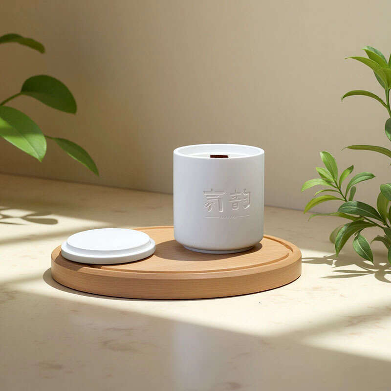 Gypsum Cup Aromatherapy Candle Smokeless Wholesale Bedroom Essential Oil Incense Ornament Creative Gift Handmade W260303