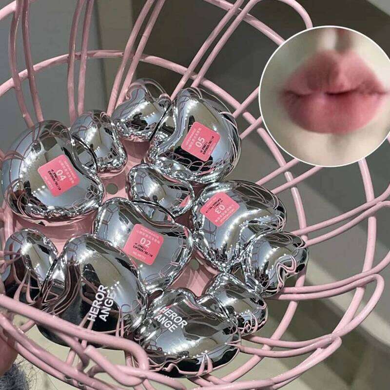 Peach Heart Silky Lipstick Velvet Matte Blush Gloss Face Liquid Pink Lip Tint Cream Pigment Long Lasting Lips Makeup H260302