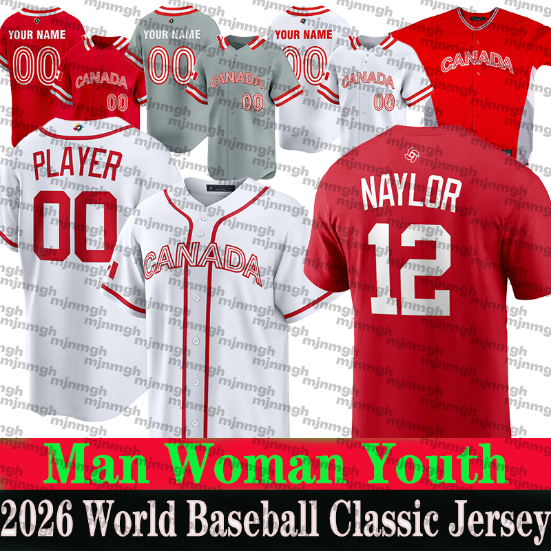 #5 Freddie Freeman #27 Tyler O'Neill Jersey Team Canada Baseball Jersey 2026 Canada World Baseball Classic Jerseys