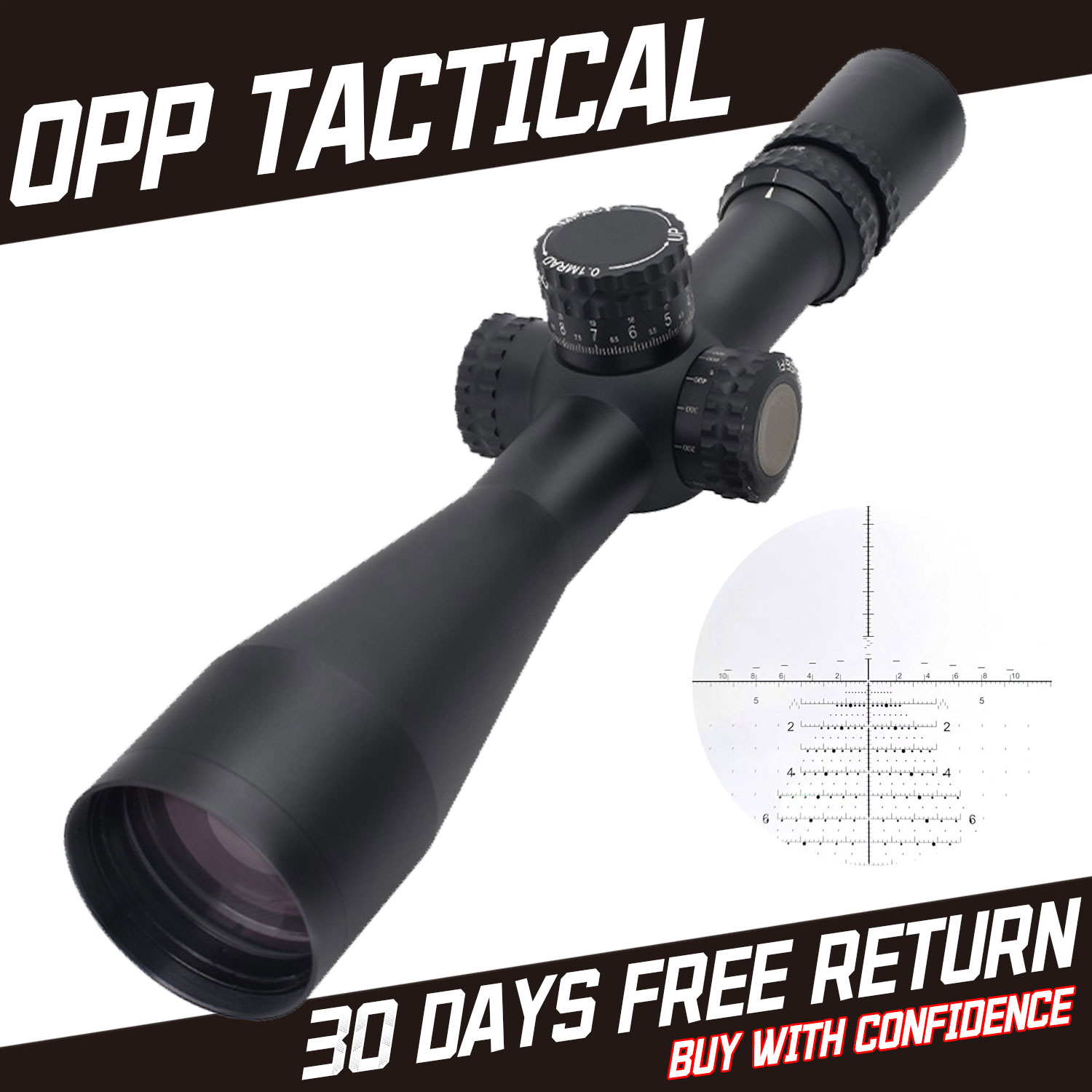 ATACR 5-25X56 FFP Scope With TREMOR3 Reticle - Holds on 5.56/.308