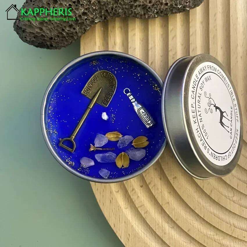 8OZ Candle Wholesale Tin Vanilla Scented in Jars Real Herb Glass Candles Home Decor Pink Lily W260303