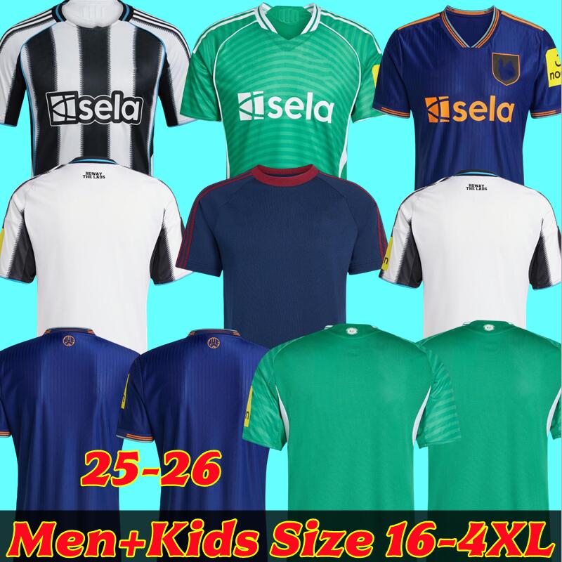 Newcastled United 25 26 soccer jerseys BLACK Kids kit top BARNES BRUNO G. Gordon ISAK Football Shirt JOELINTON GORDON TONALI MURPHY BURN jersey