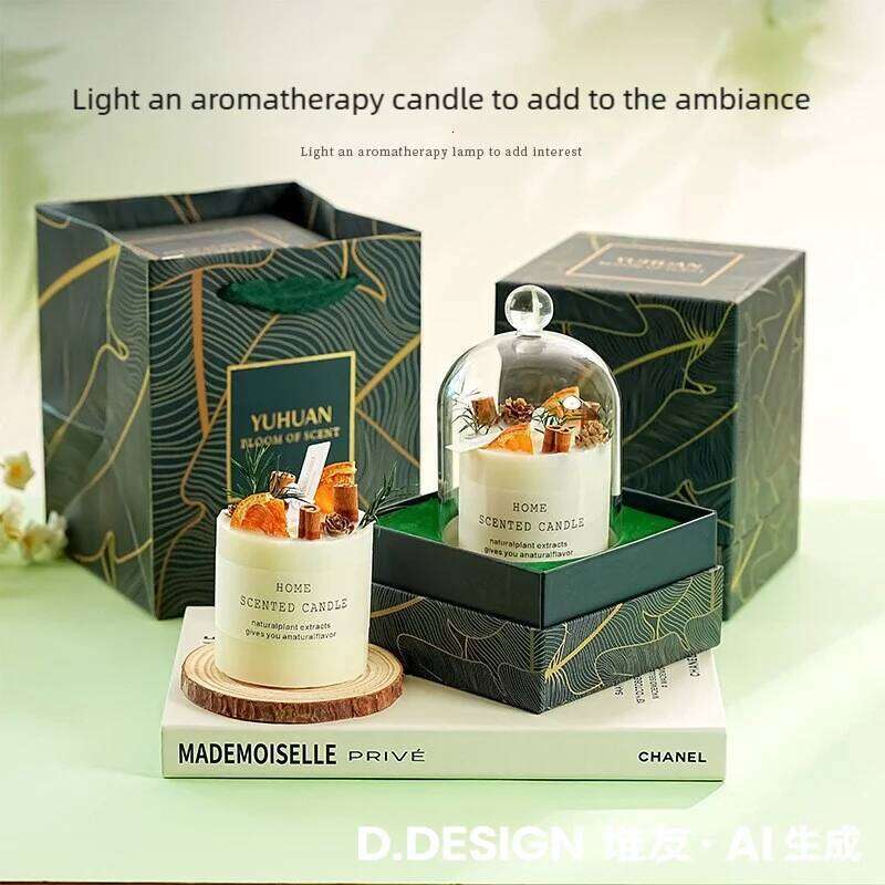 Dried Smokeless Aromatherapy Candles Bare Packaging Scented Candle Home Decora For Valentine's Holiday Decoration W260303