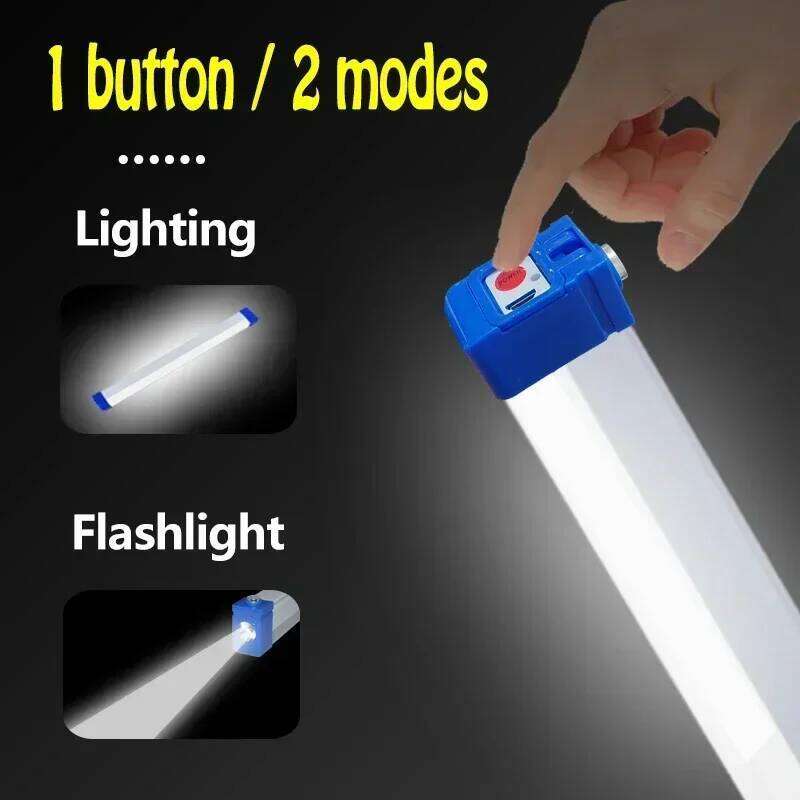 LED USB Rechargeable Lamp Tube Emergency Camping Light Magnetic Portable Lightinging Night Market Outdoor Vehicle Hard Strip S260302