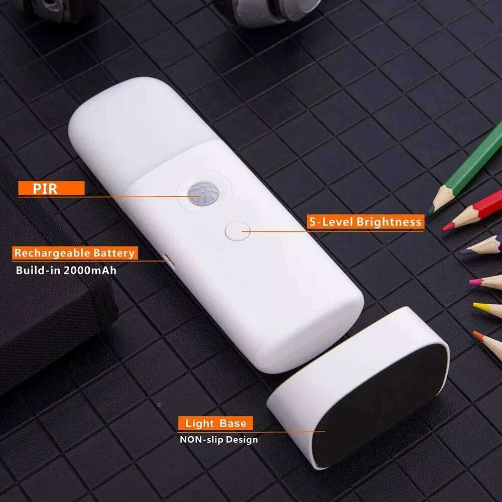 Intelligent Infrared Human Body Sensor Multifunctional LED Night Five Level Dimming USB Charging Bedroom Bedside Lamp S260302