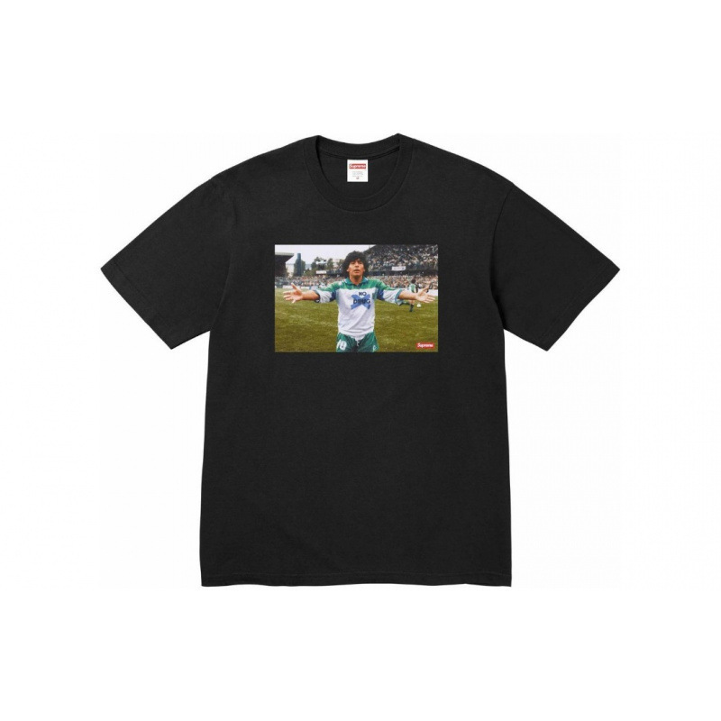 American Trendy Brand Milan Cross Classic Letter T-Shirt, Loose Fit Unisex High Quality Cotton Short Sleeve