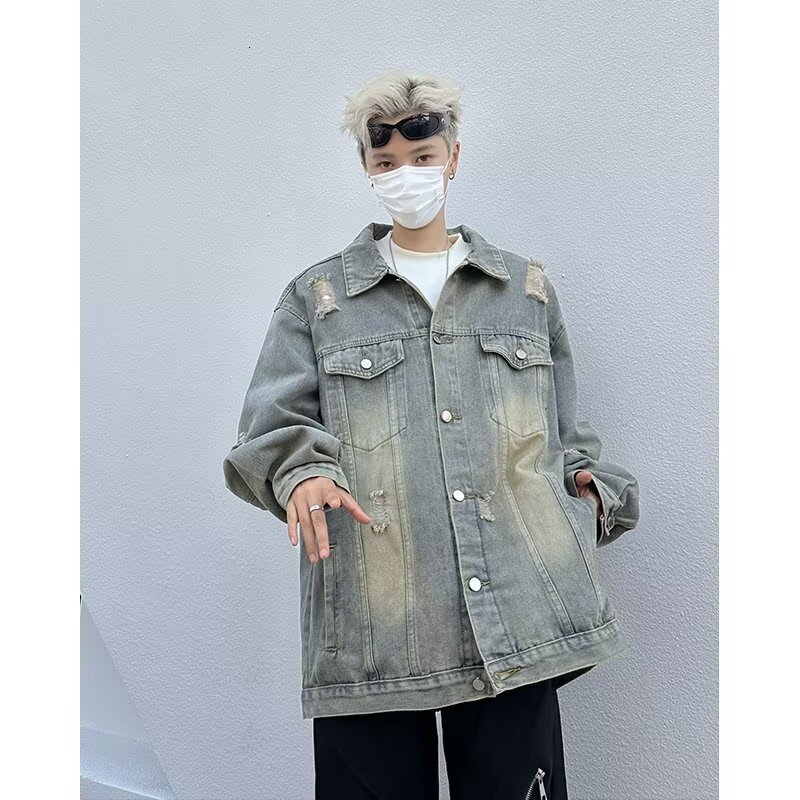 Autumn Nd Winter Americnstyle Highend Denim Jckets For Men Nd Women Cool Nd Designer Jacket Stylish Wshed Jckets New Denim Outerwer