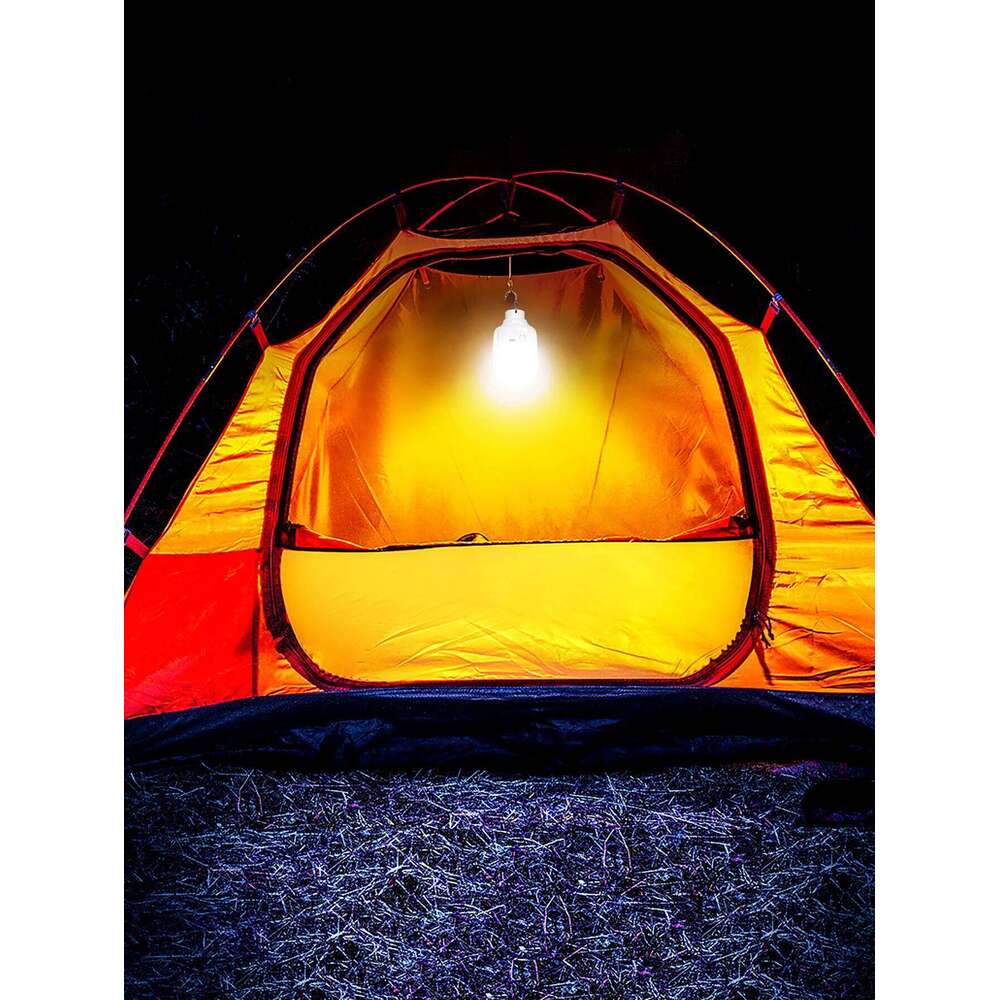Portable Outdoor Camping USB Rechargeable lamp LED Emergency Hook High Power Tents Lantern Night Lights Bulb S260302