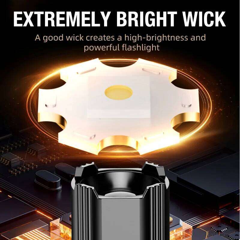 Dual-light LED can switch camping lights flashlight modes at will, and support TYPE-C charging. S260302