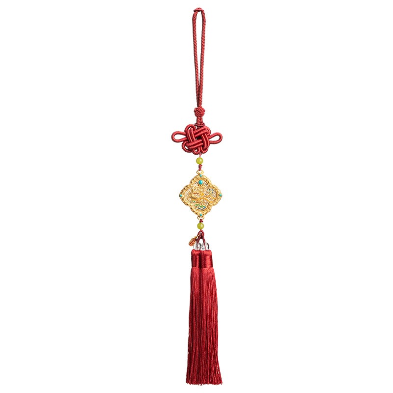 Chinese Style Auspicious jewelry Hanging Decoration Clouds Sand Gold Car Ornament Safe Driving Blessing Pendant Cultural Creative Design Lucky Auto In