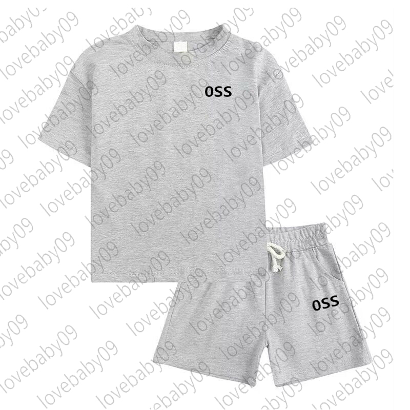 Children Summer Sports Set Boys Sports Top And Shorts letter Printed T shirt Breathable Sportwear Running Basketball Cycling Outfits