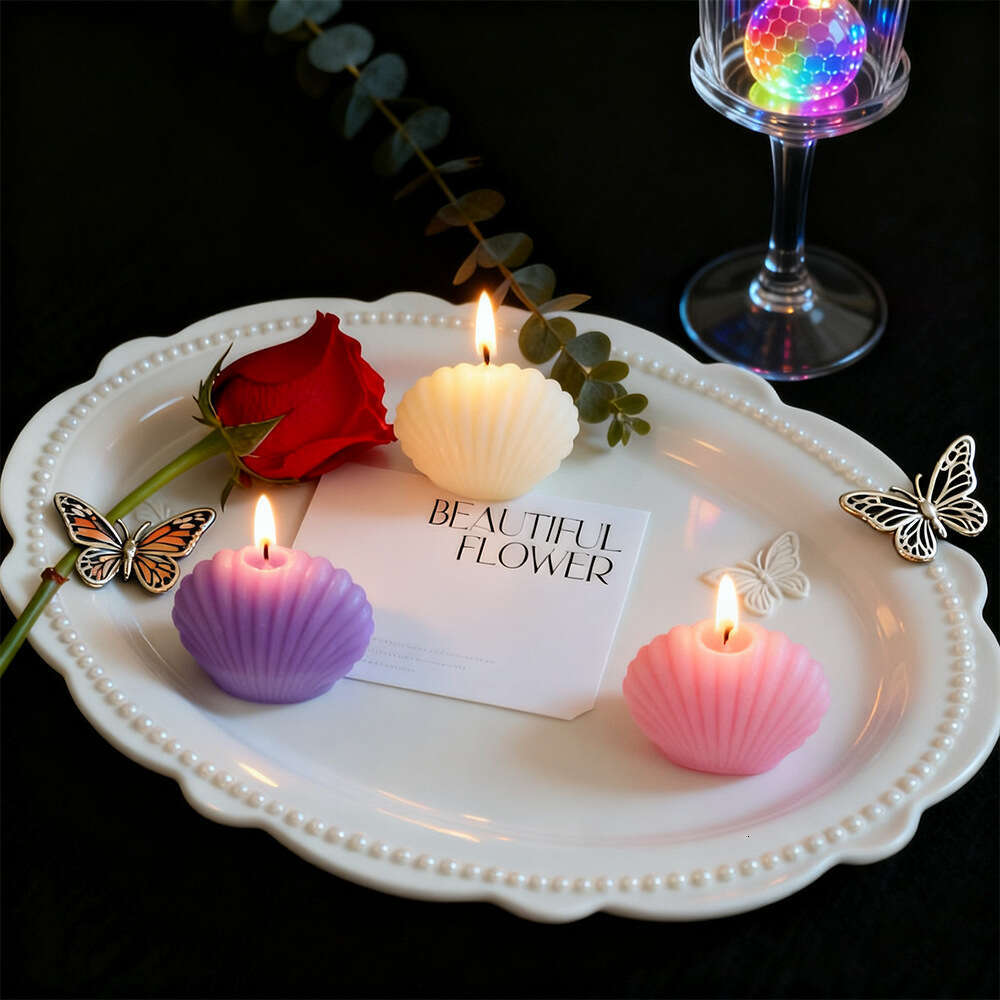Little Shell Aromatherapy Candle Internet Celebrity Creative Design Fragrance Birthday Decoration Photography Prop Beautiful High Aesthetic W260303