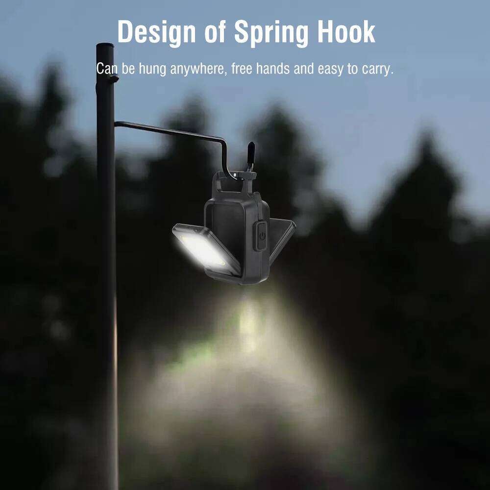 Multifunctional Mini Keychain LED Flashlight Type-C Rechargeable Work Light with Magnet Outdoor Camping Pocket Lamp Corkscrew S260302