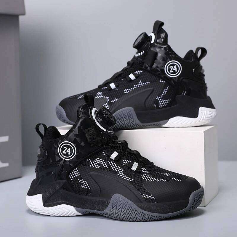 Children Basketball Sneakers Boys Kids Skater Casual Sneaker Non-Slip Sports Shoes for Boy Basket Training Child Tennis 26W0303