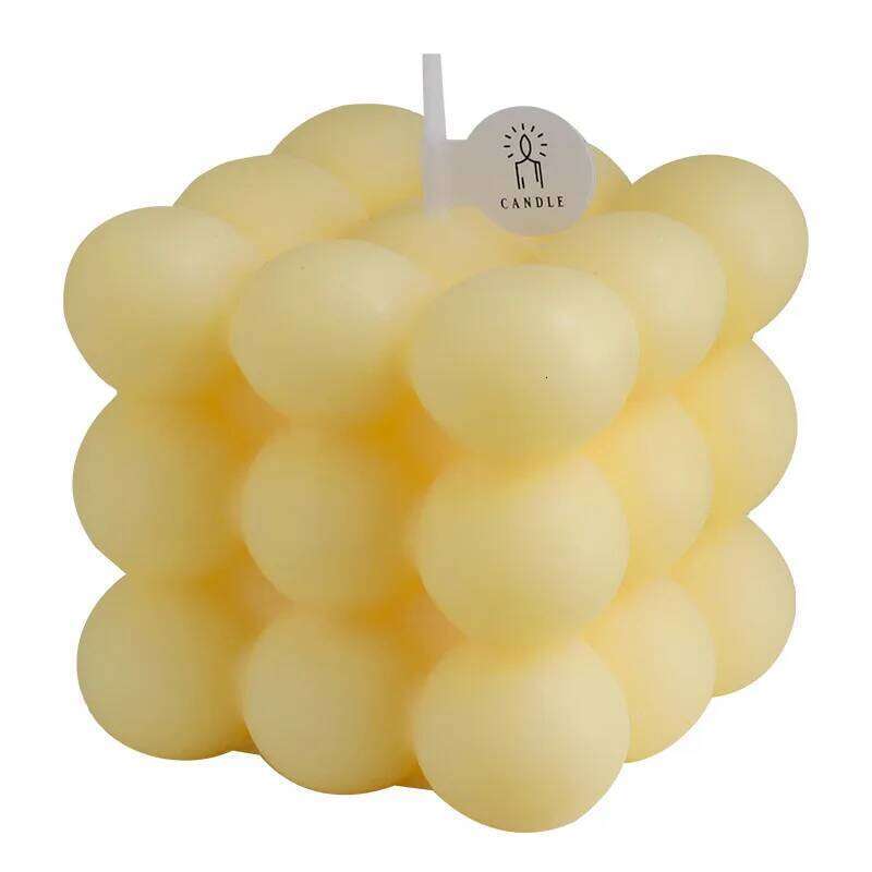 Ins Style Bubble Cube Handmade Scented Soy Wax Candle for Aromatherapy Wedding Birthday Candles Home Party Decoration W260303