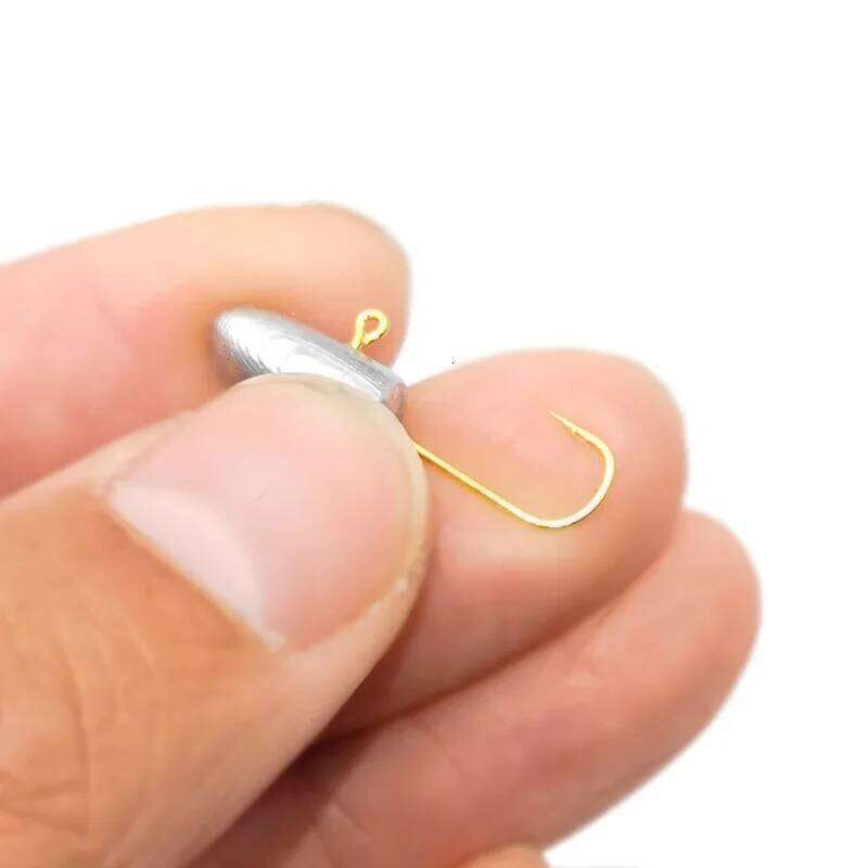 OUTKIT 10pcs Exposed Jig Head Rockfishing Hooks 3g Soft Bait Wom Mini Hook Fishing Tackle Z260228