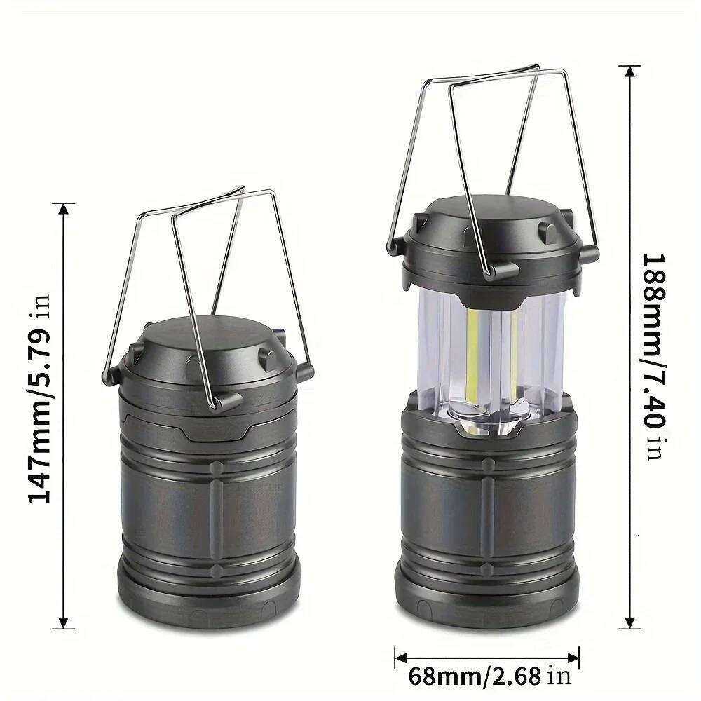 1/2/4PCS Camp Lamp Camping Tent Portable Multifunctional Emergency Light Battery Outdoor Pony Lantern S260302