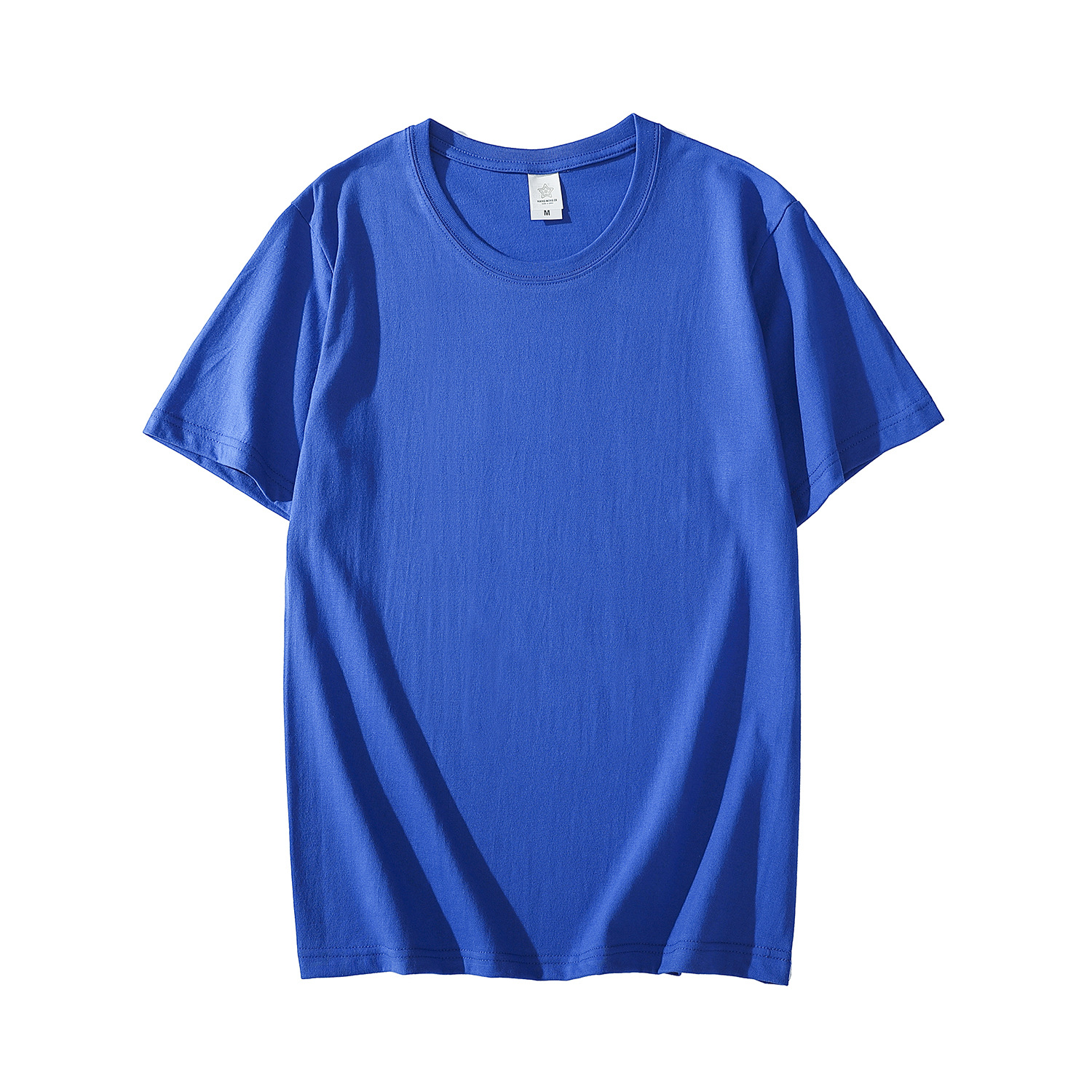 Custom Logo Combed Cotton Crewneck T-Shirt, Oversized Available, Personalized Uniform/Advertising Tee, Single Piece Customization Supported