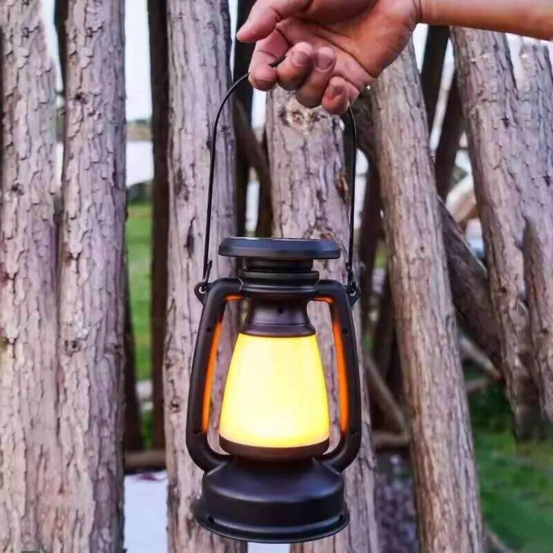 Outdoor Camping Bar Charging Decoration Atmosphere Retro Horse Led Desk Lamp Table Light Lantern Home Decor S260302