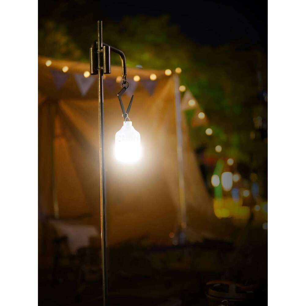 Camping Light Emergency Night Lighting Flashlight Outdoor Picnic Hanging Pendant Tent Lamp 500mAh USB Rechargeable LED Bulb S260302