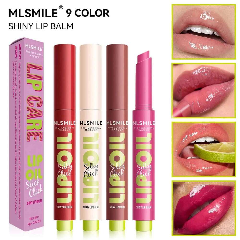 MLSMILE Multicolor Silky Lipstick Hydrating Lip Balm Long Lasting Mirror Gloss Oil Nourishing Radiant Press H260302