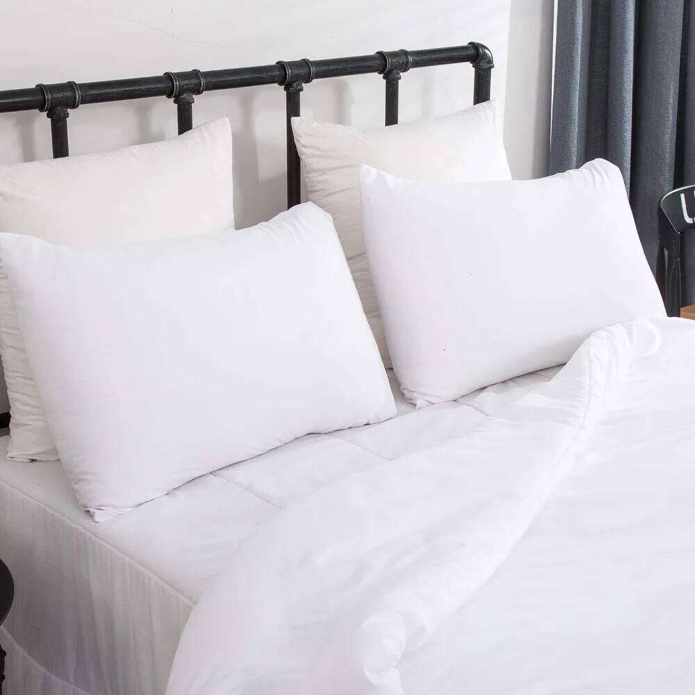 Full Size White Women Men Bedding Sets Soft Comforter with 2 x Pillow Case W260302