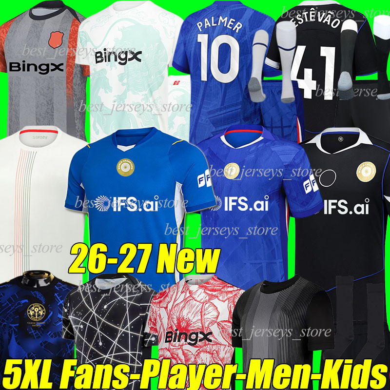 5XL 25/2026/27 CFC Soccer Jerseys JOAO PEDRO ENZO NETO GARNACHO ESTEVAO CAICEDO PALMER GEORGE CHALOBAH DELAP MARC GUIU GITTENS football shirts men kids kits socks set