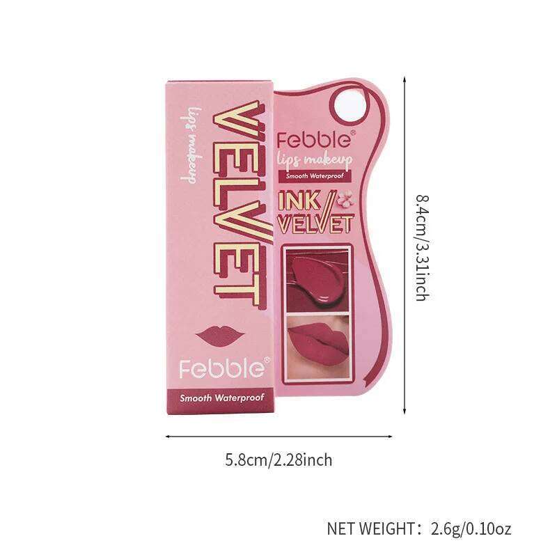 12-color velvet matte, light nude liquid lipstick, long-lasting moisturizing low saturation lip gloss create a natural H260302