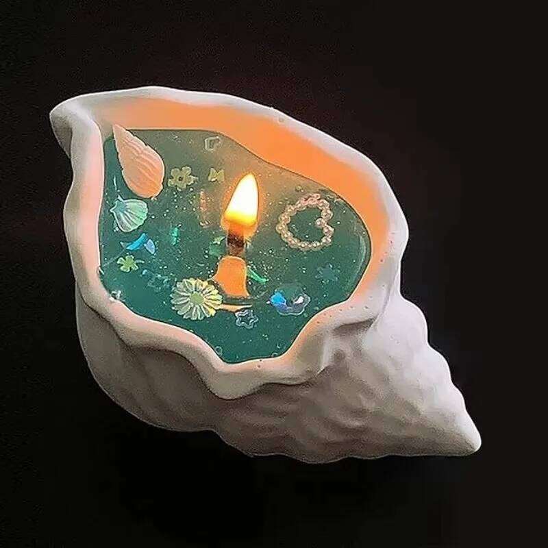 Seashell Star Shell Aromatherapy Ornament Handmade Conch Candle Gift Sea Decorative Candles W260303